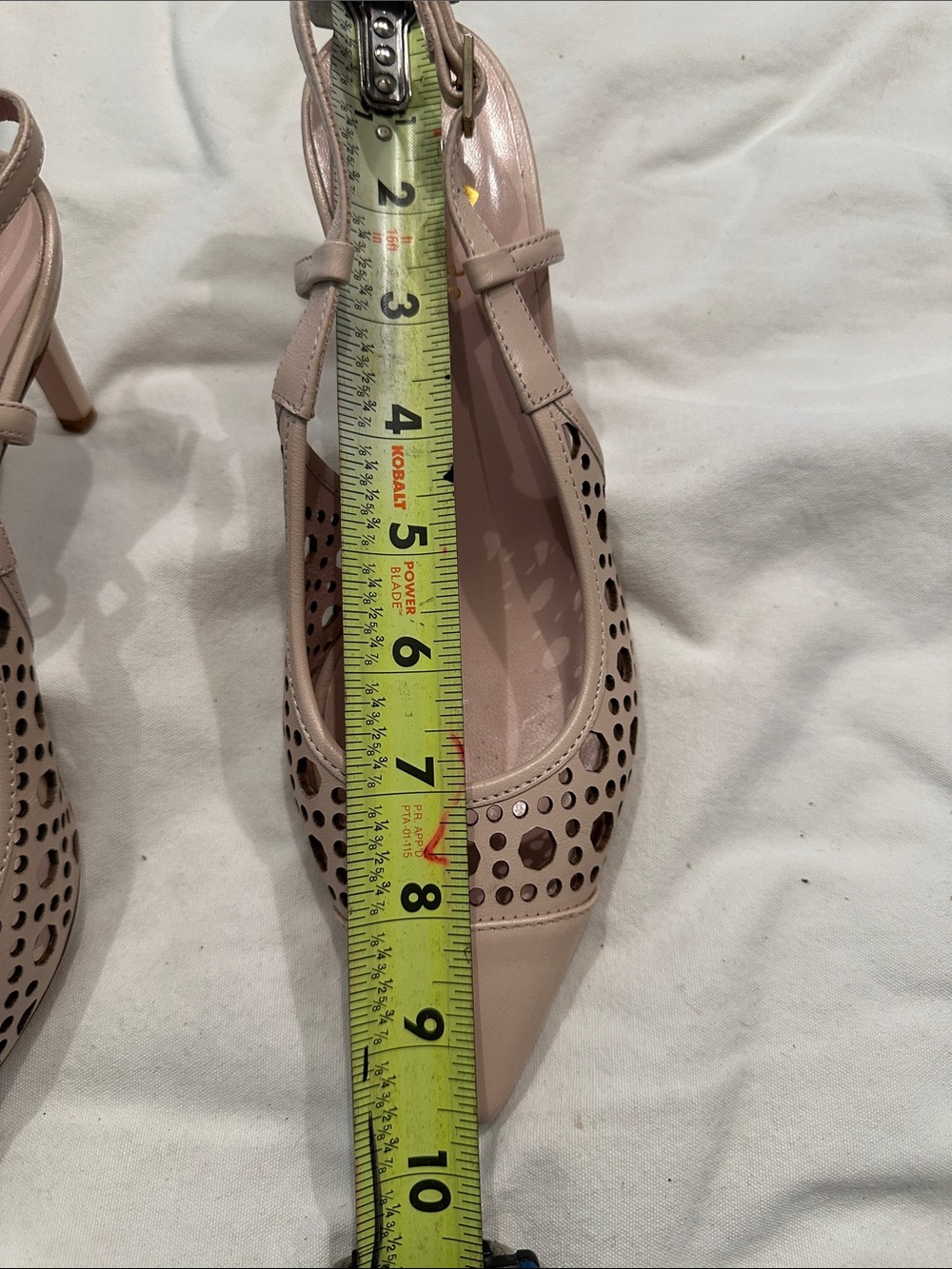 kate spade Blush Nude Pointed Slingback Heels - Picture 9 of 11